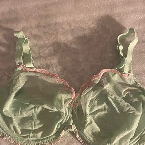 Freya Mint Green Lace Trim underwire Bra